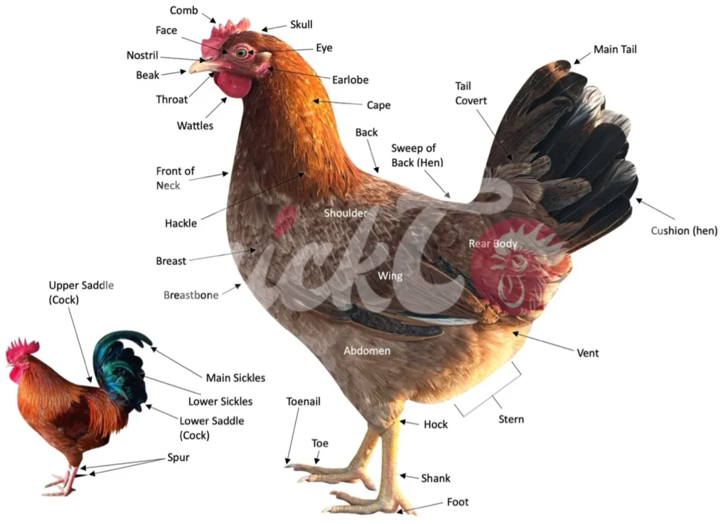 Parts of the Chicken_Anatomy of Chicken