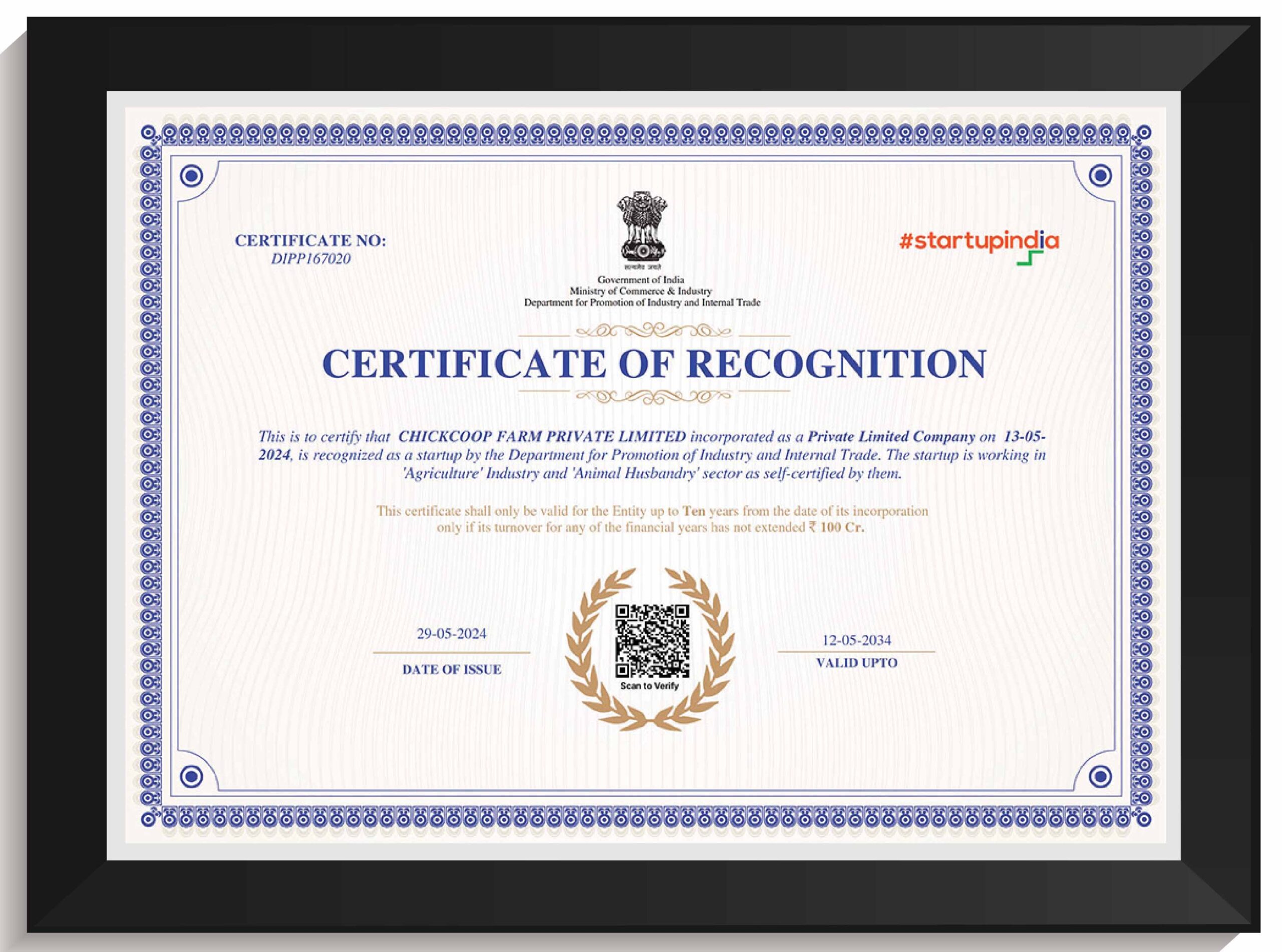 Certificate Startup-01